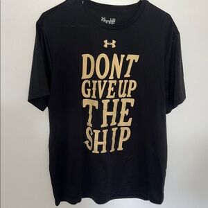 Under Armour Black T-Shirt with Gold Print
